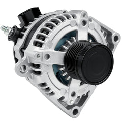 Grezuton 150A alternator front view with sturdy aluminum housing for Silverado