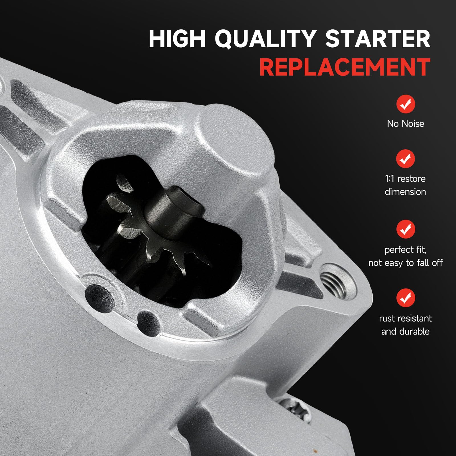 Grezuton clockwise-rotation design ensures smooth installation and reliable engagement during ignition.