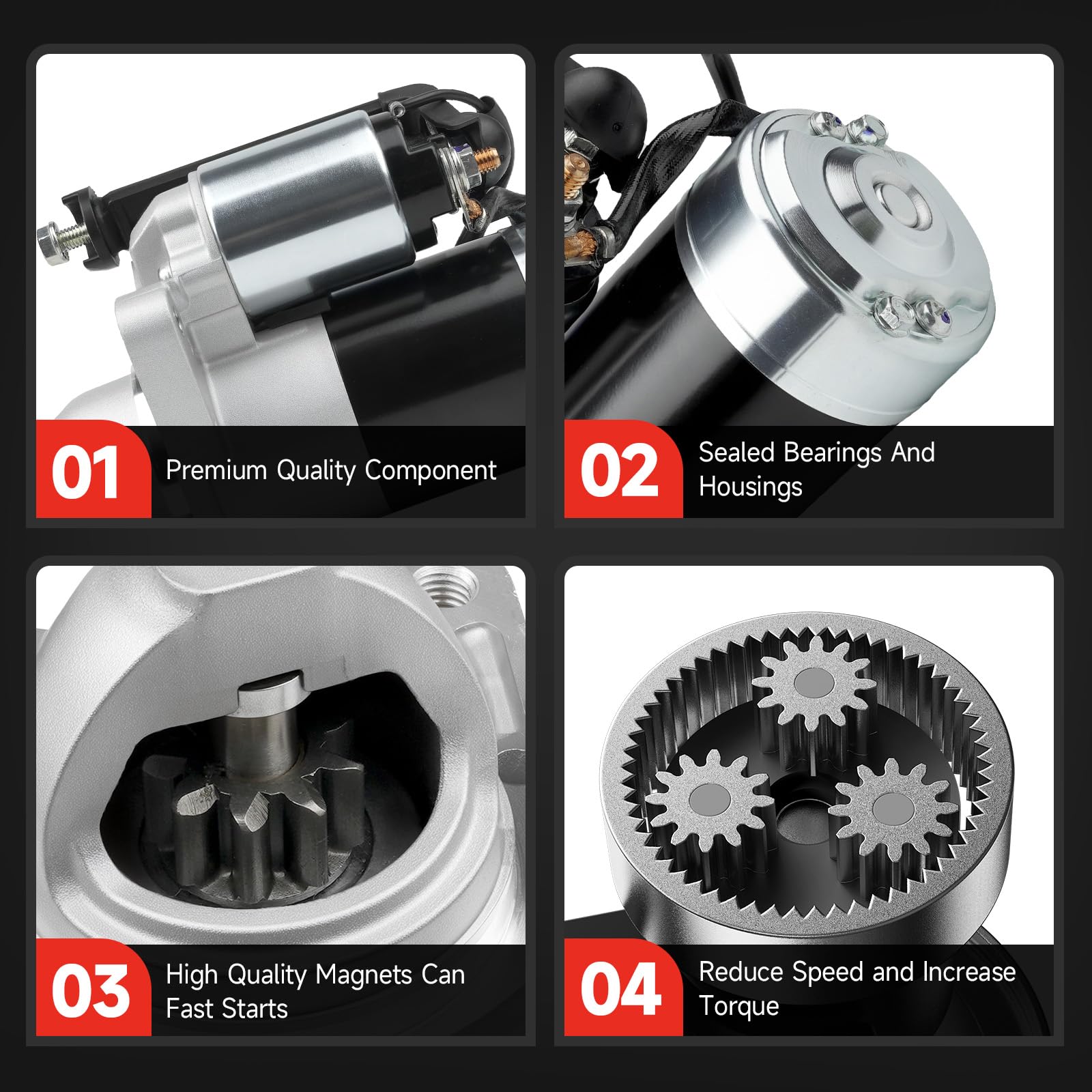 Grezuton starter packaging image ready-to-install OEM replacement