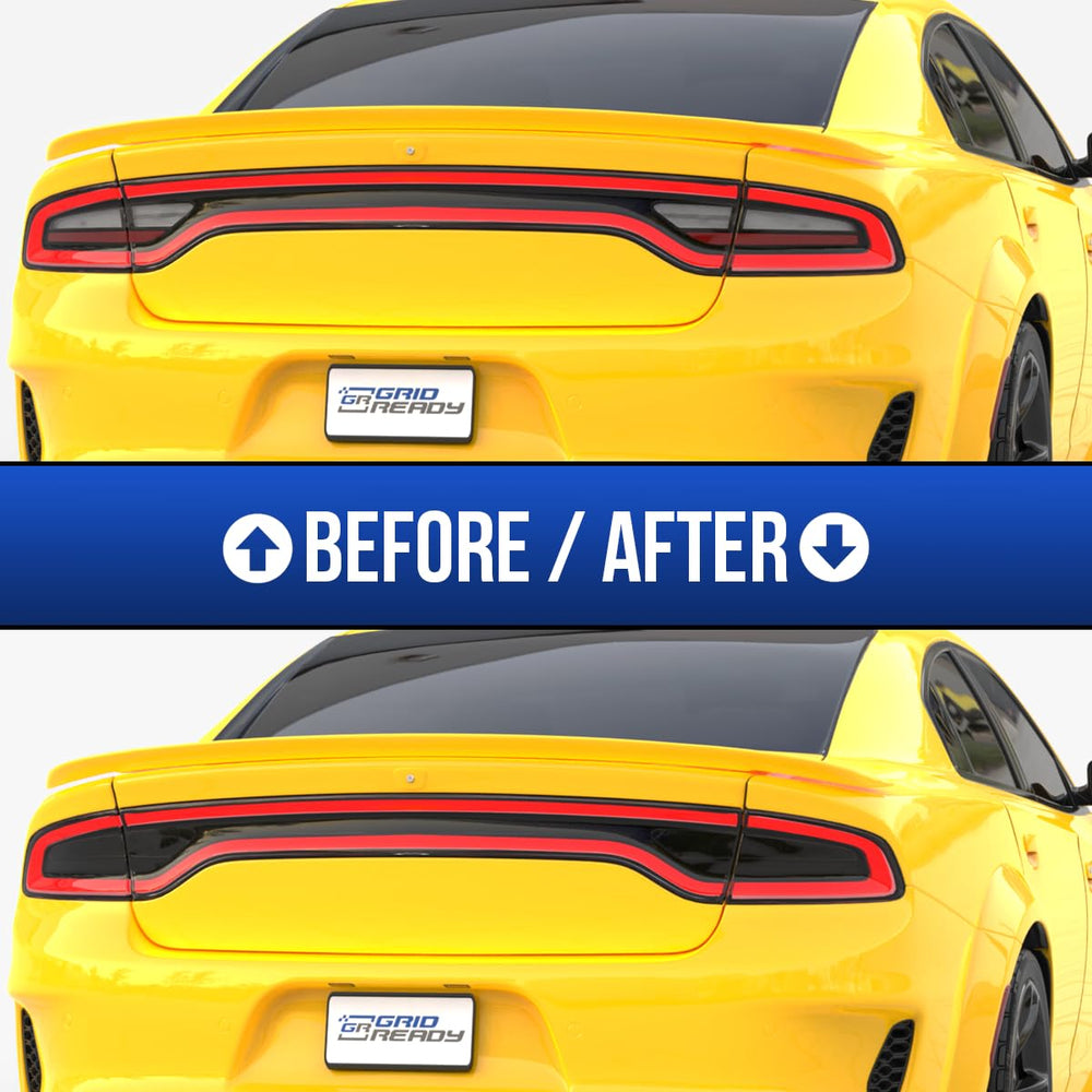 GRIDREADY dry-application taillight film eases repositioning during fitment.
