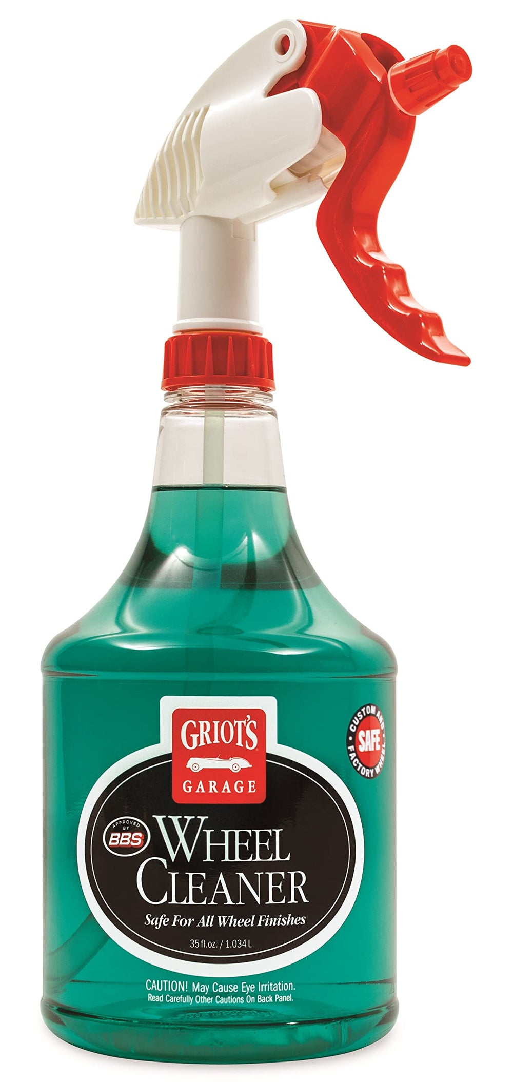 Griot's Garage 11106 wheel cleaner bottle ready for safe use on all wheel finishes.