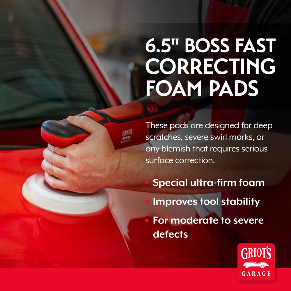 Griot's Garage BOSS pad in low-profile form for efficient correction.