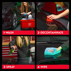 Griot's Garage Ceramic 3-in-1 Wax on wheels and chrome for strong shine