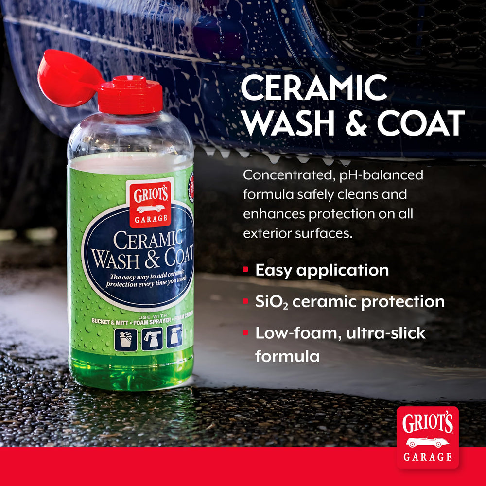 Griot's Garage Ceramic Wash and Coat foaming sprayer in action for versatile detailing