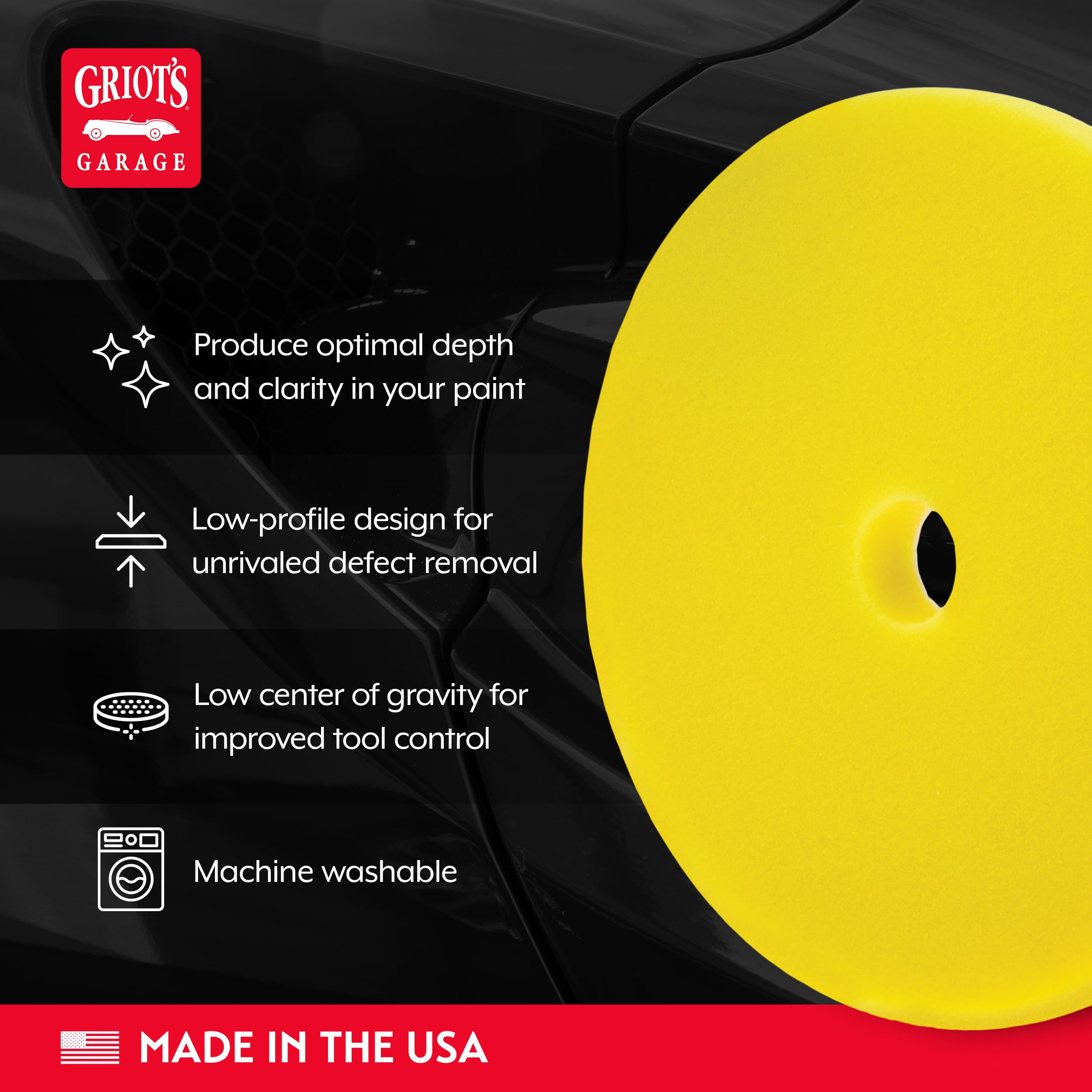 Griot's Garage Dual-Action polisher with pad for smoother detailing