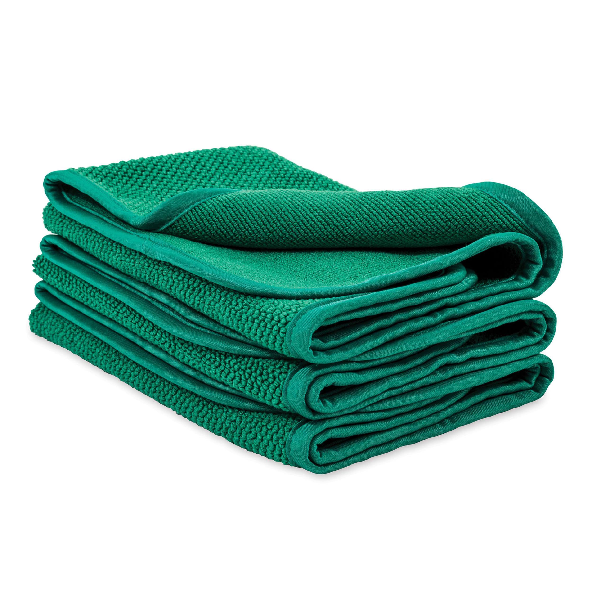 Griot's Garage Dual Weave Interior Towels with diamond waffle weave lifting dirt