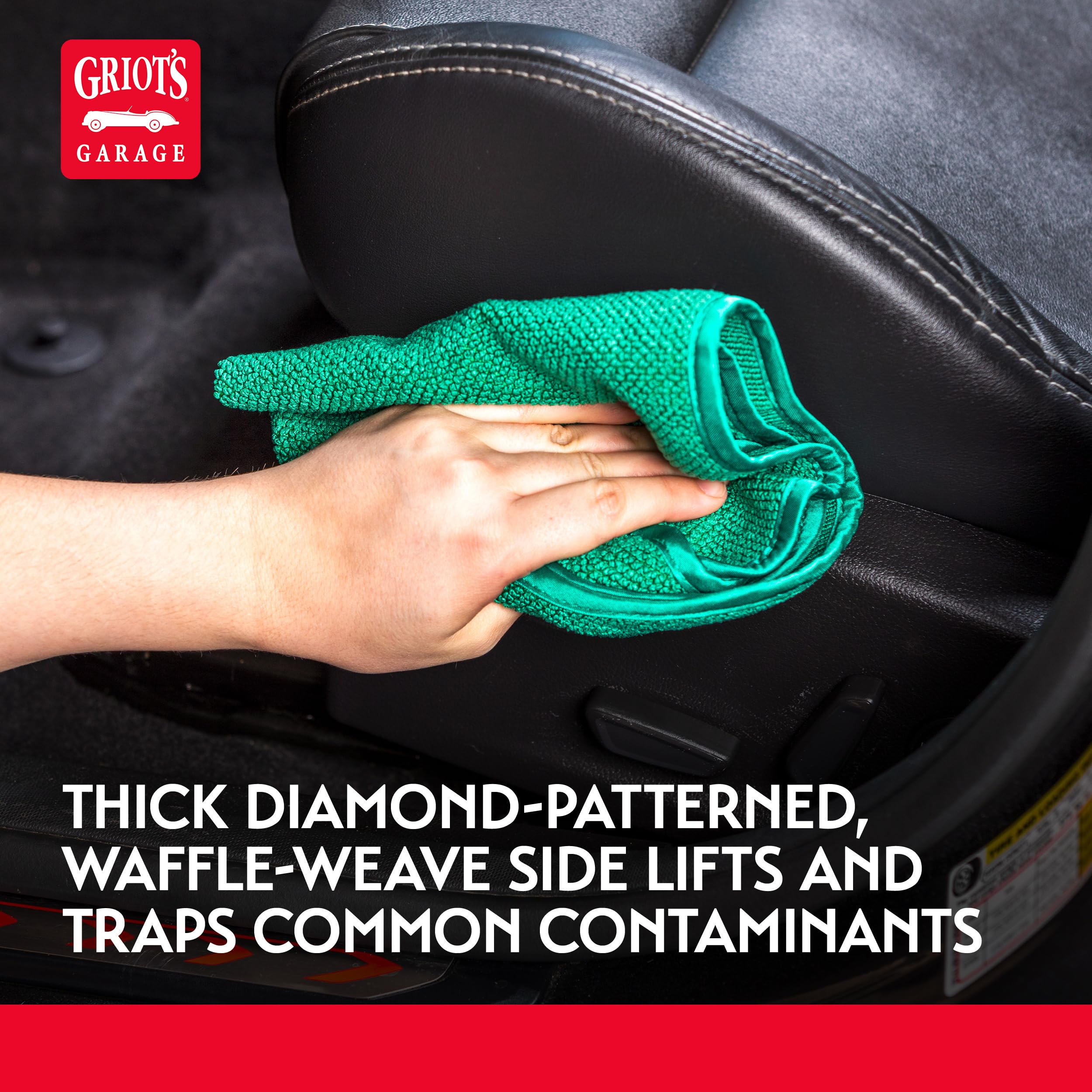 Griot's Garage Dual Weave Interior Towels safe on touchscreens and dashboards