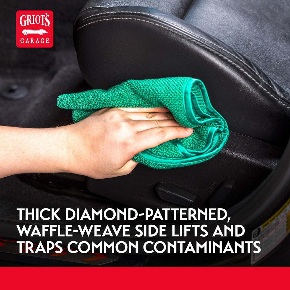 Griot's Garage Dual Weave Interior Towels safe on touchscreens and dashboards