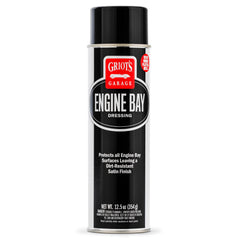 Griot's Garage Engine Bay Dressing spray-application delivers fast, non-greasy shine to engine bay surfaces.