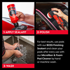 Griot's Garage three-pad set shown for versatile reuse after washing