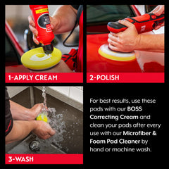 Griot's Garage Foam Pad with low-profile 5/8-inch height for efficient polishing