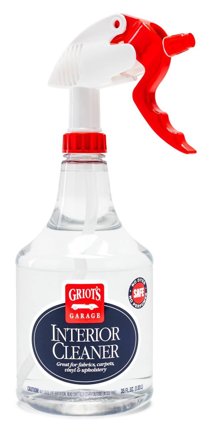 Griot's Garage interior cleaner spray bottle for a versatile interior refresh without residue