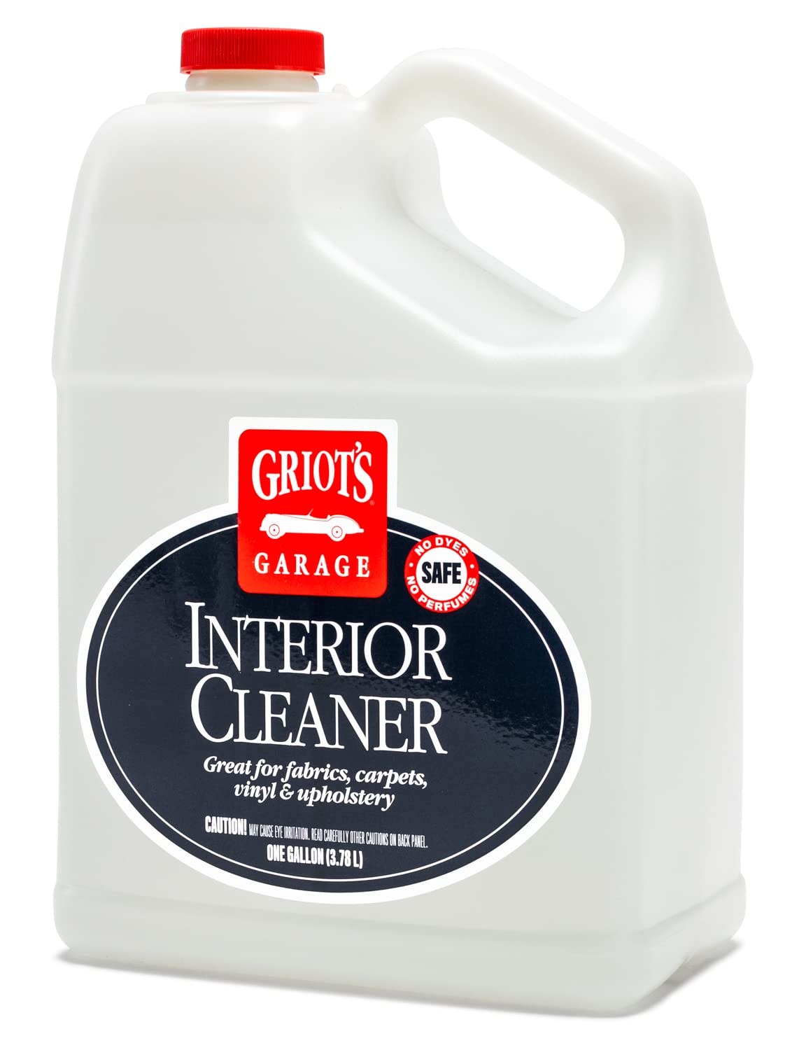 Griot's Garage interior cleaner spray on seats removing grime for a refreshed cabin