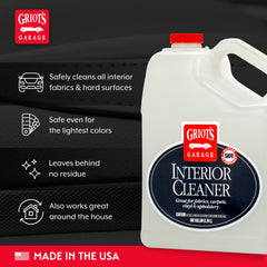 Griot's Garage interior cleaner spray on vinyl dash surfaces for renewed shine