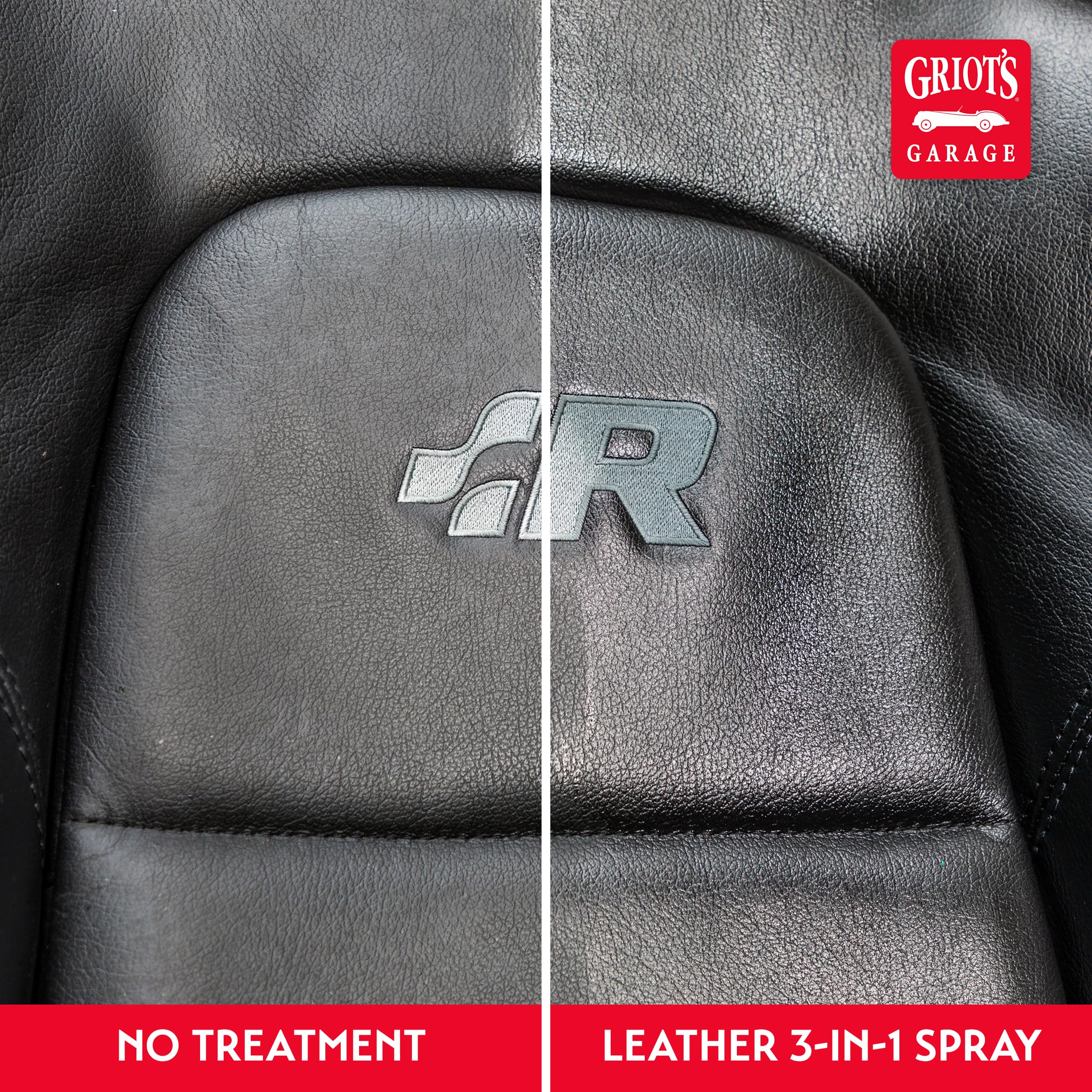 Griot's Garage Leather 3-in-1 spray bottle protective finish.