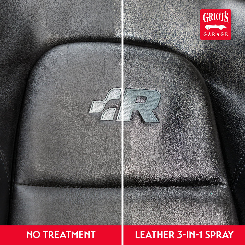 Griot's Garage Leather 3-in-1 spray bottle protective finish.