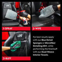 Griot's Garage Leather 3-in-1 spray with sun blockers and polymers.