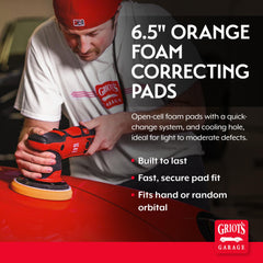 Griot's Garage beveled-face pad ensures even application and easier wipe-off.