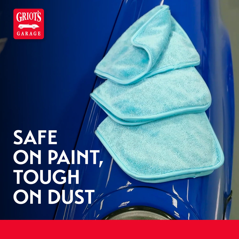 Griot's Garage PFM edgeless towels come in a convenient compact size.