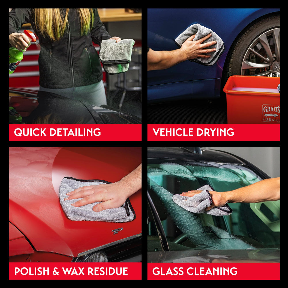 Griot's Garage PFM Terry weave towel delivers plush durability for heavy-detailing tasks.