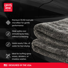 Griot's Garage PFM Ultrafast towel absorbs nearly 3 lbs of water on contact