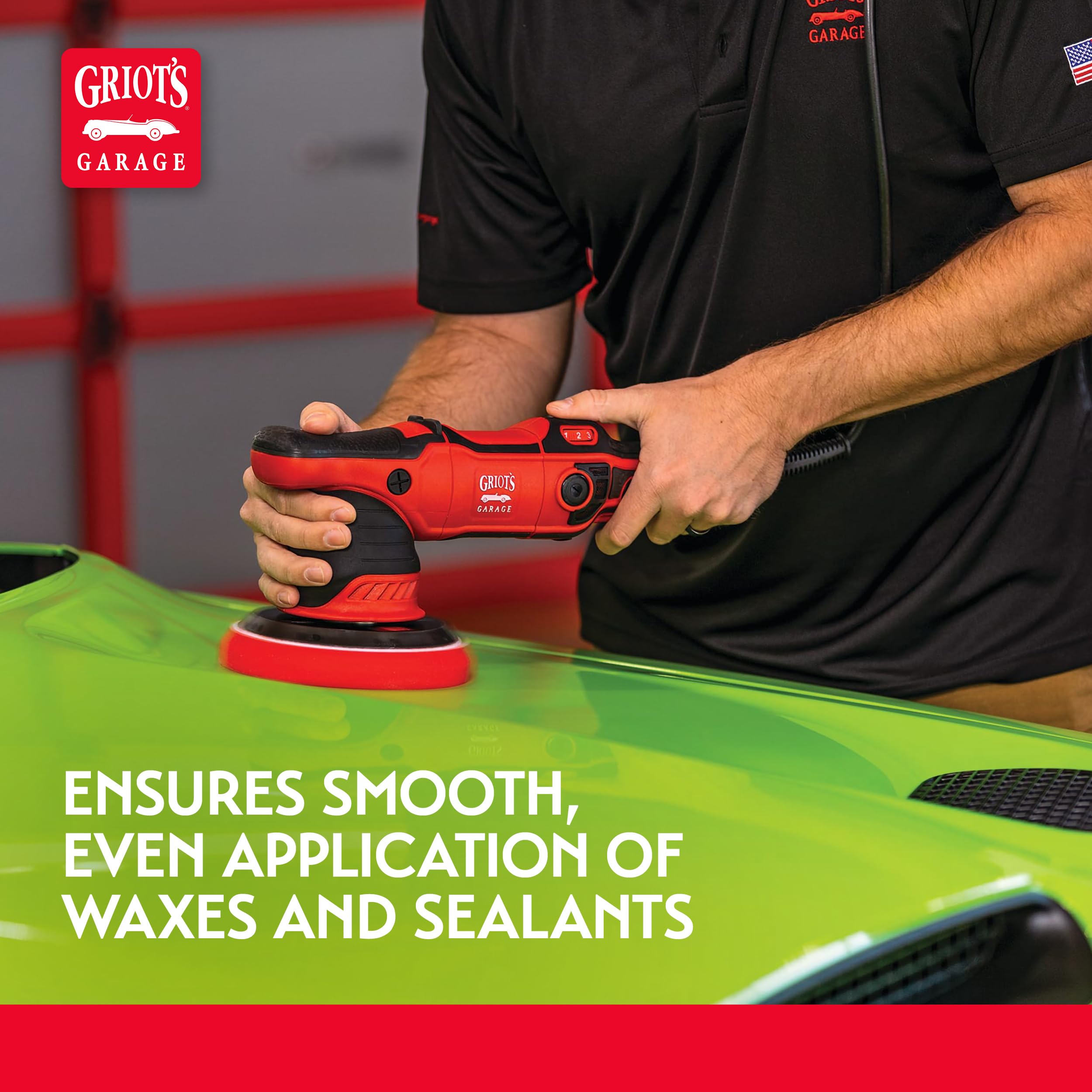 Griot's Garage machine-washable waxing pad for repeated detailing sessions.