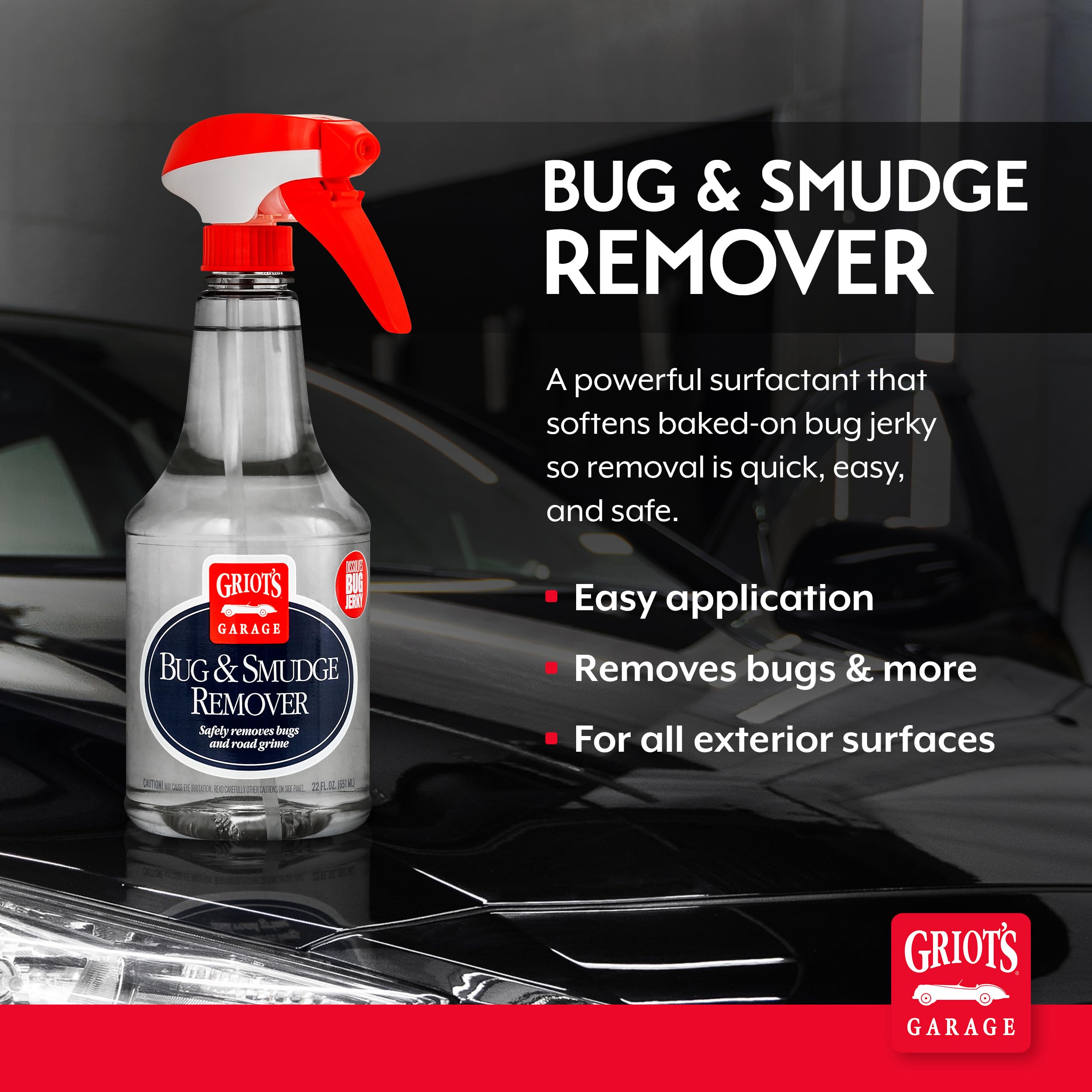 Griot's Garage Smudge Remover panel cleaning enables safe exterior touch-ups.