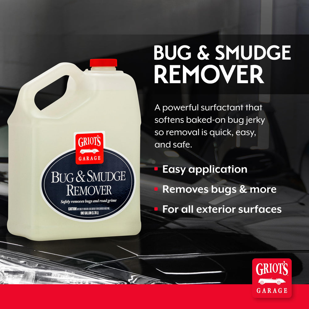 Griot's Garage Smudge Remover spray application demonstrating quick dwell time.