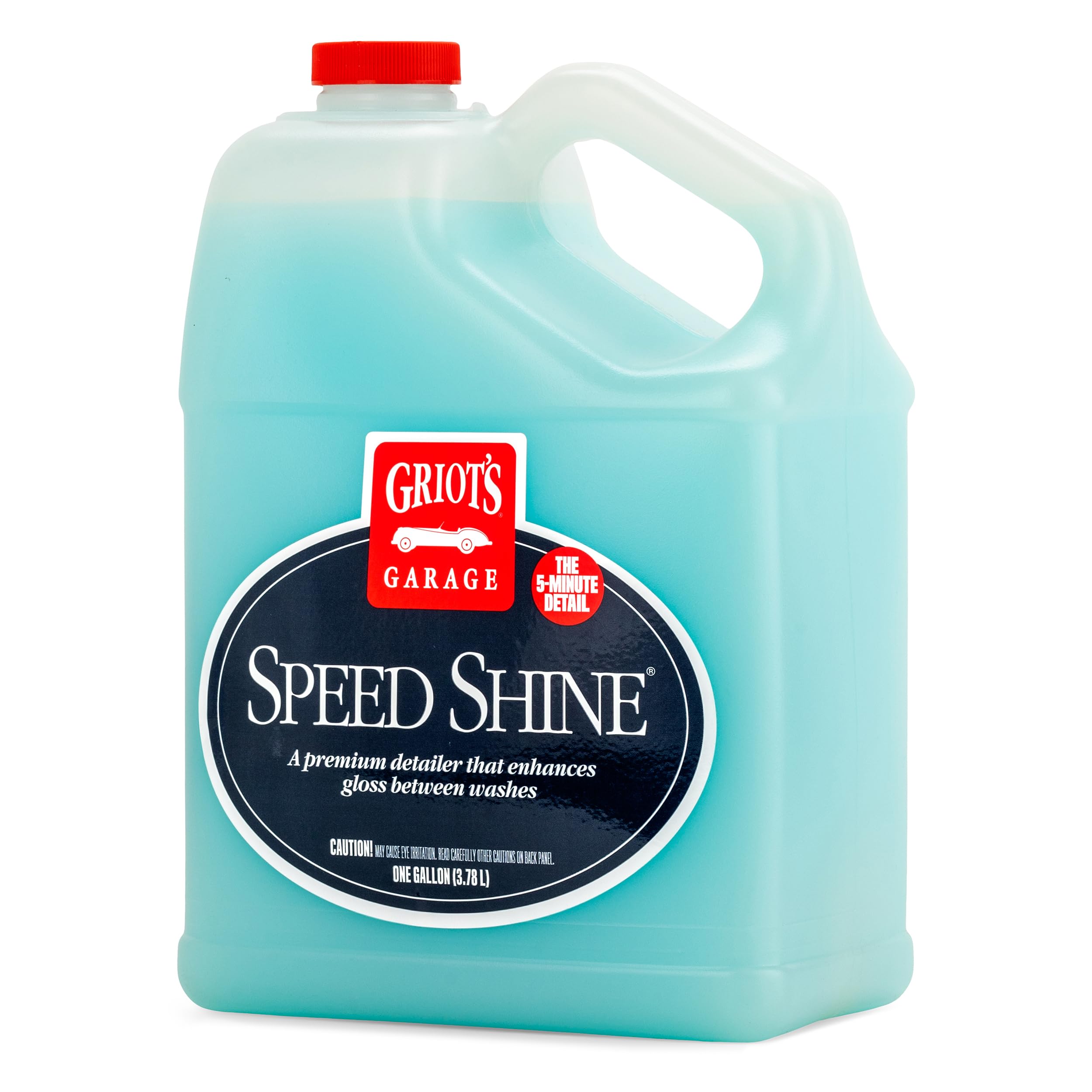 Griot's Garage Speed Shine bottle and spray nozzle for fast, streak-free detailing.