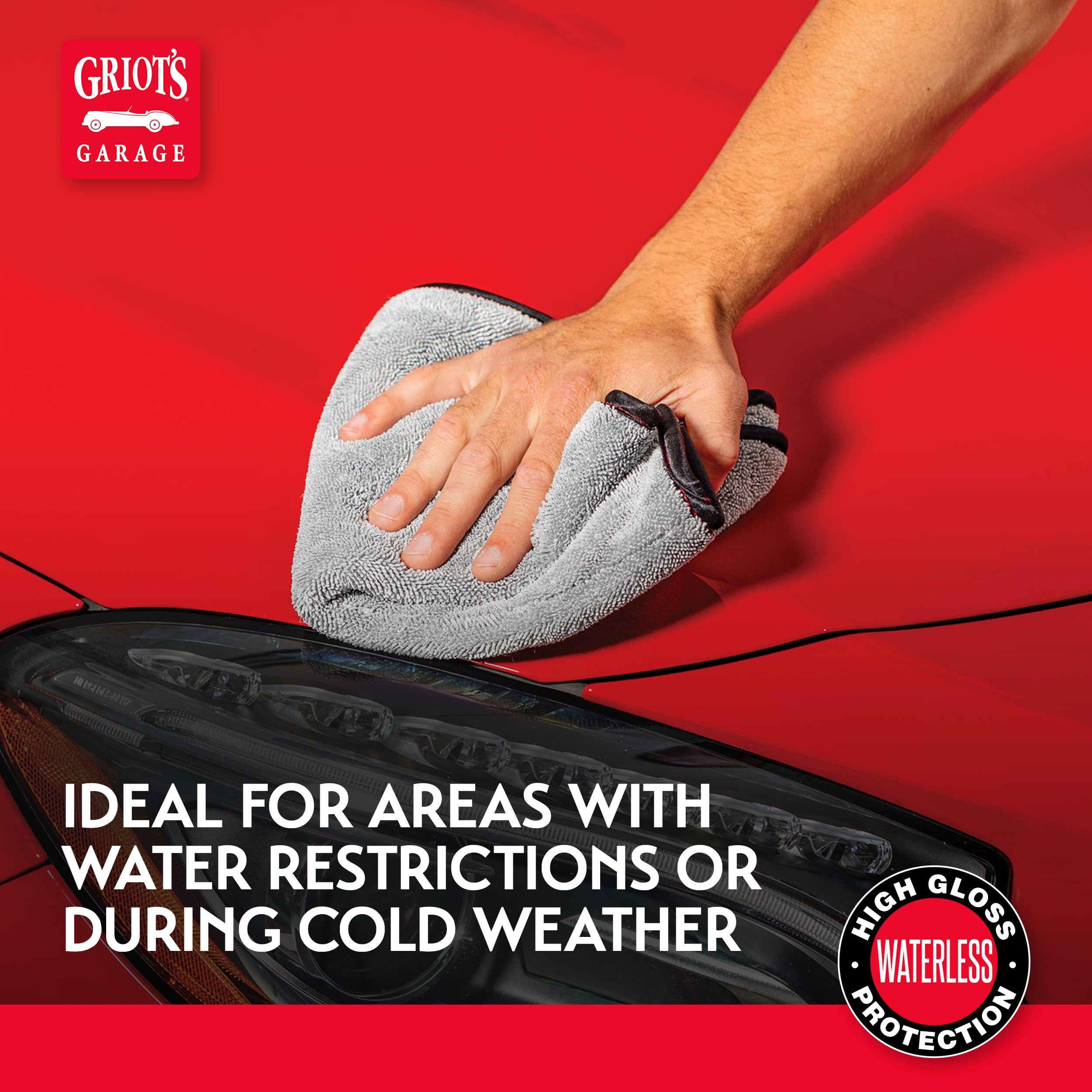 Griot's Garage Spray-On Car Wash safe-for-finishes use on PPF and wraps.