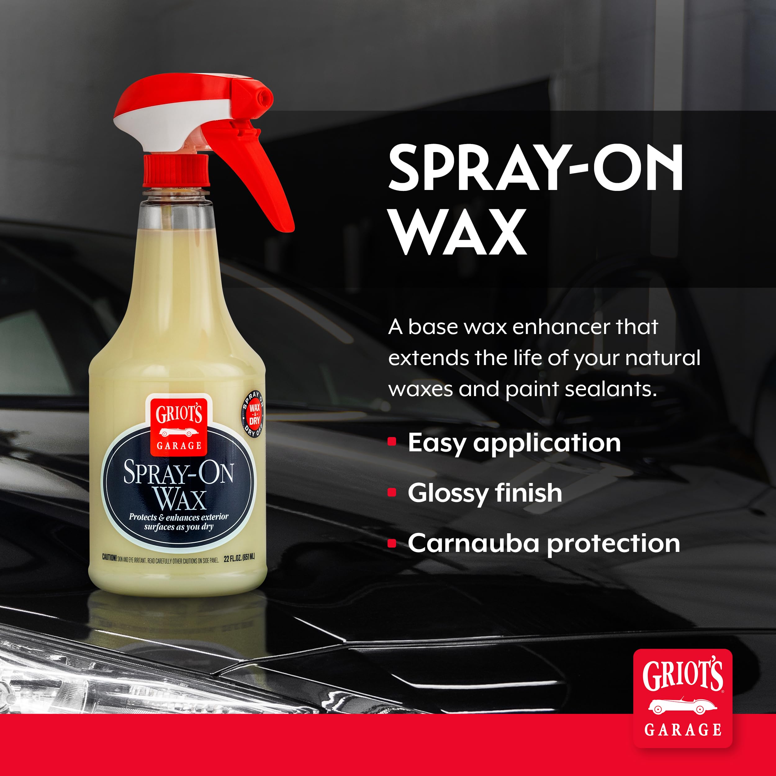 Griot's Garage Spray-On Wax protects between full detail sessions.