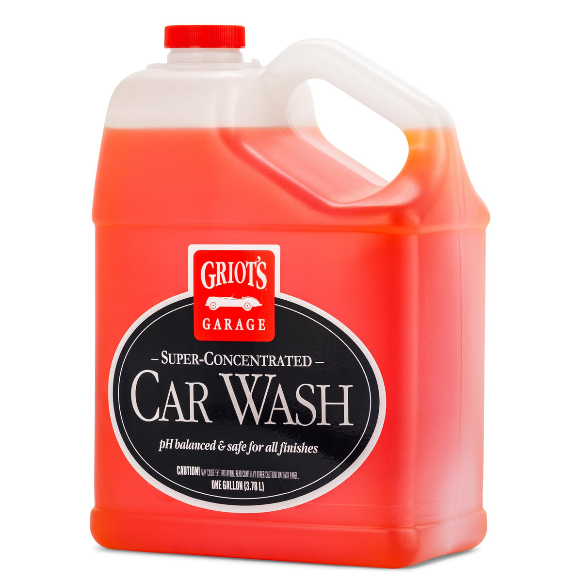 Griot's Garage super-concentrated car wash bottle with rich suds for safe cleaning.