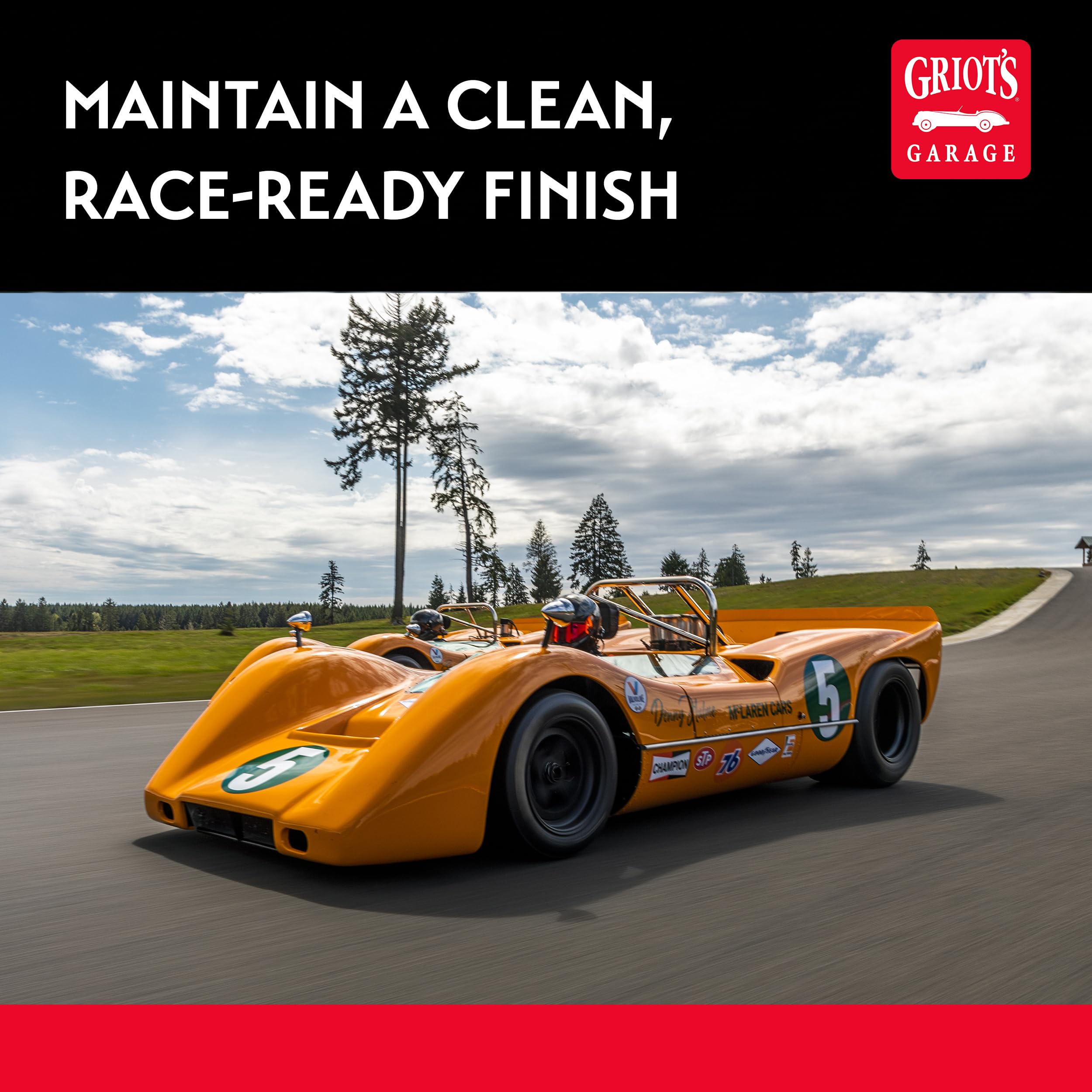 Griot's Garage Track Spray after-track cleanup for show-ready finish.