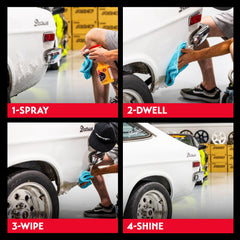 Griot's Garage Track Spray safe on paint, metal, and trim surfaces.
