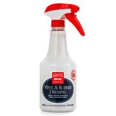 Griot's Garage Vinyl and Rubber Dressing bottle front, premium protection.