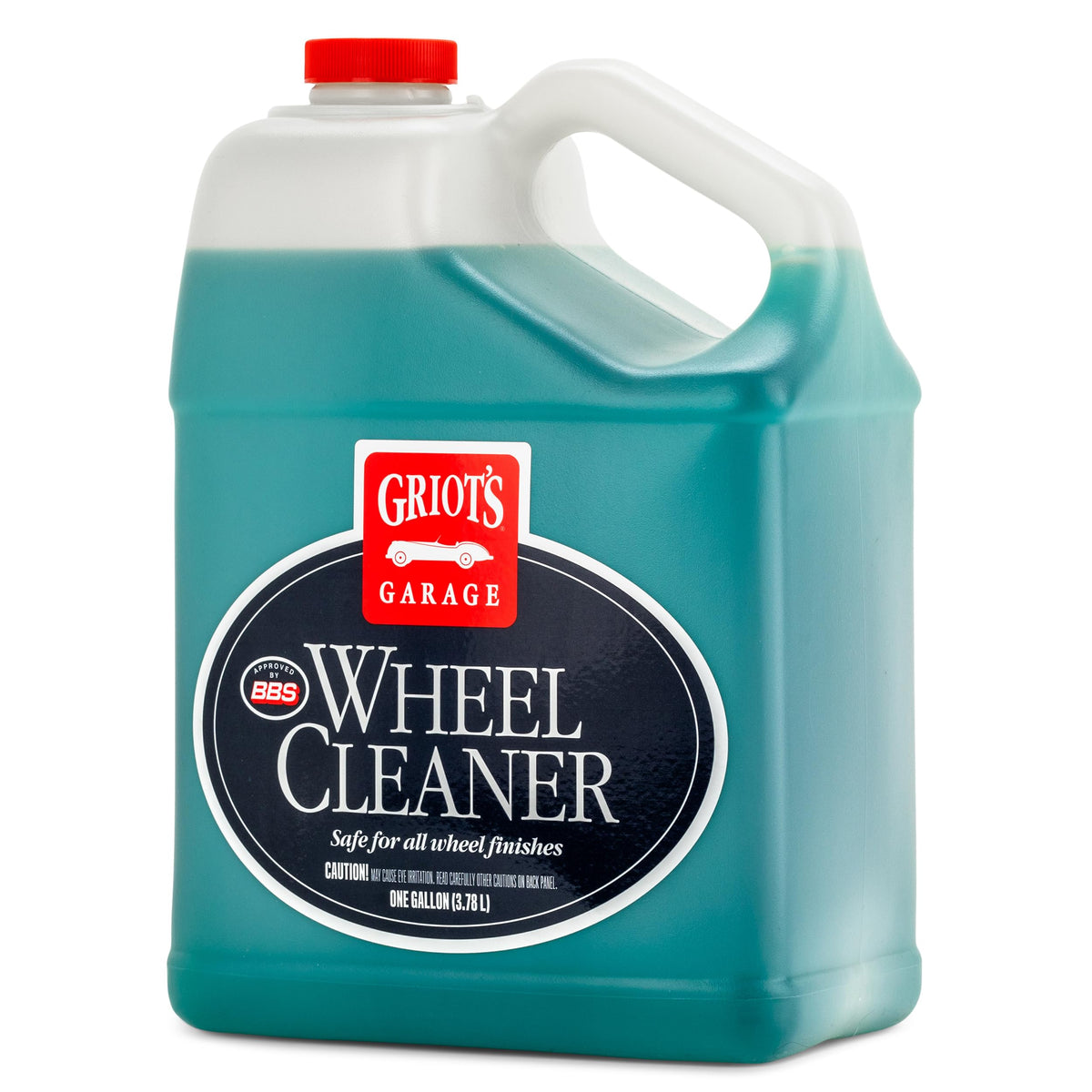 Griot's Garage Wheel Cleaner bottle pour demonstrates easy, controlled application for quick cleaning.