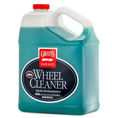 Griot's Garage Wheel Cleaner bottle pour demonstrates easy, controlled application for quick cleaning.
