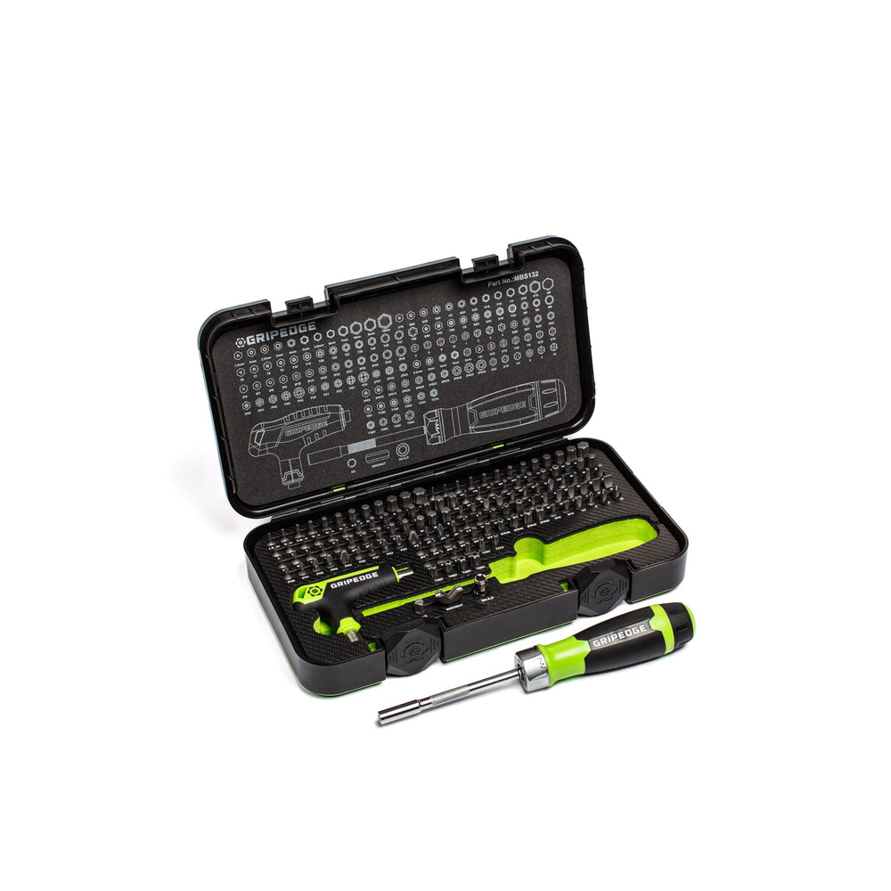 Grip Edge 1/4 in hex to square adapter for versatile tools.