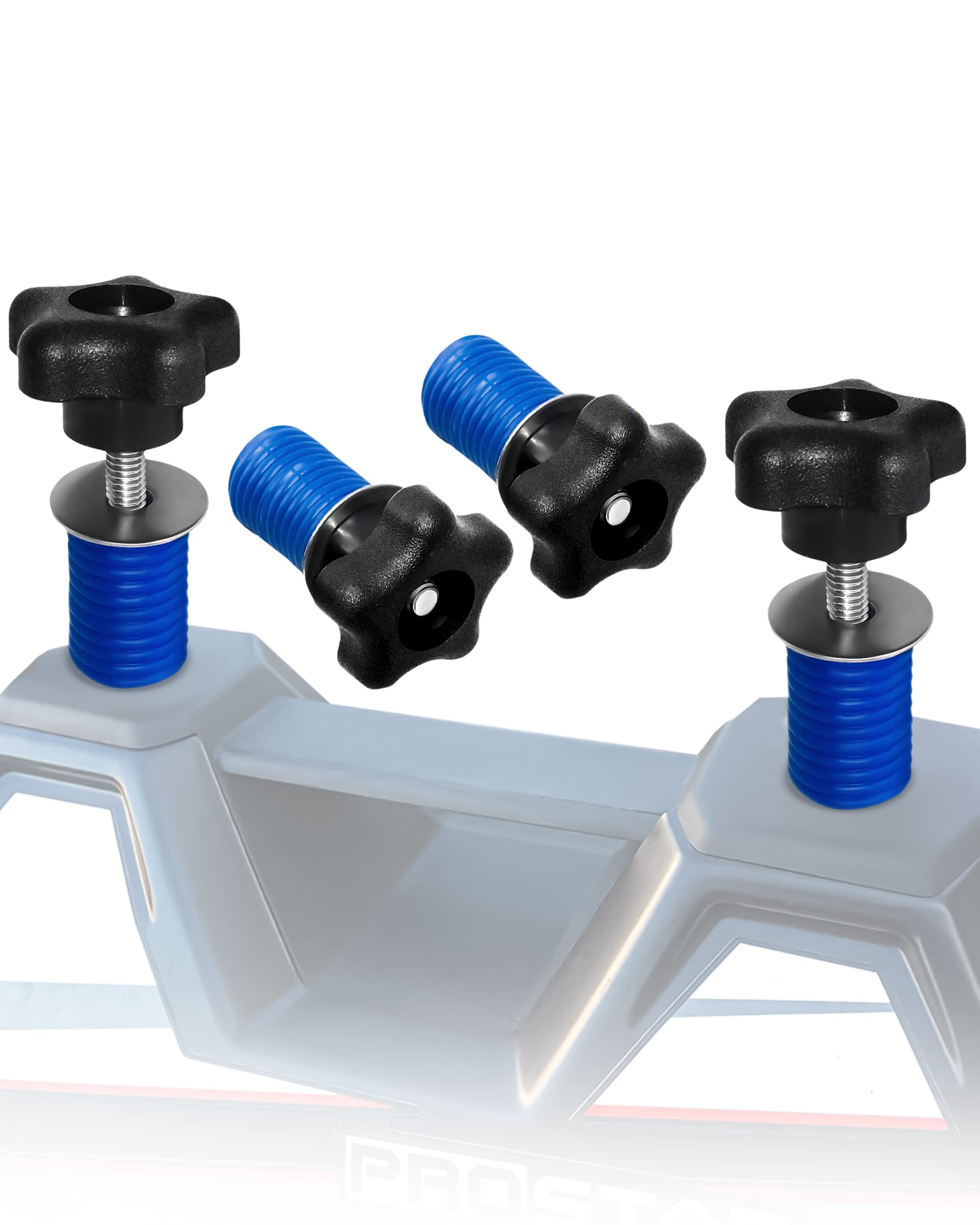 GripPRO anchors securing tools in the Polaris RZR bed for organized transport.