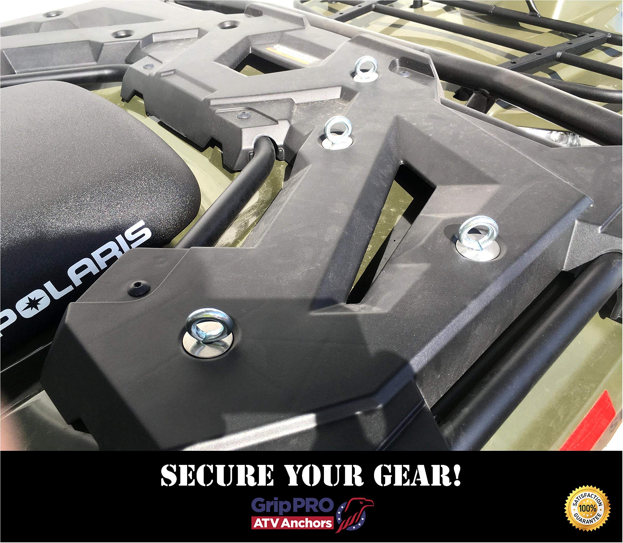 GripPRO Anchors compatible with Polaris RZR and Sportsman models.