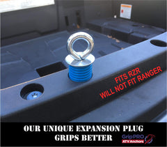 GripPRO anchors keep tools steady during off-road work.