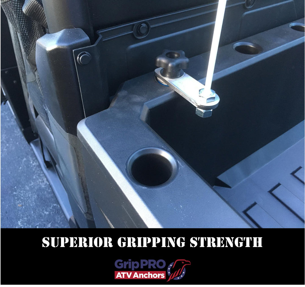 GripPRO fits 1-7/16 inch Lock & Ride holes for Polaris Ranger beds.