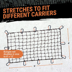 Grit Performance D-clips and net in use for fast attachment