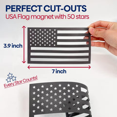 GRITKULTURE US flag magnet with UV coating resists fading in sunlight