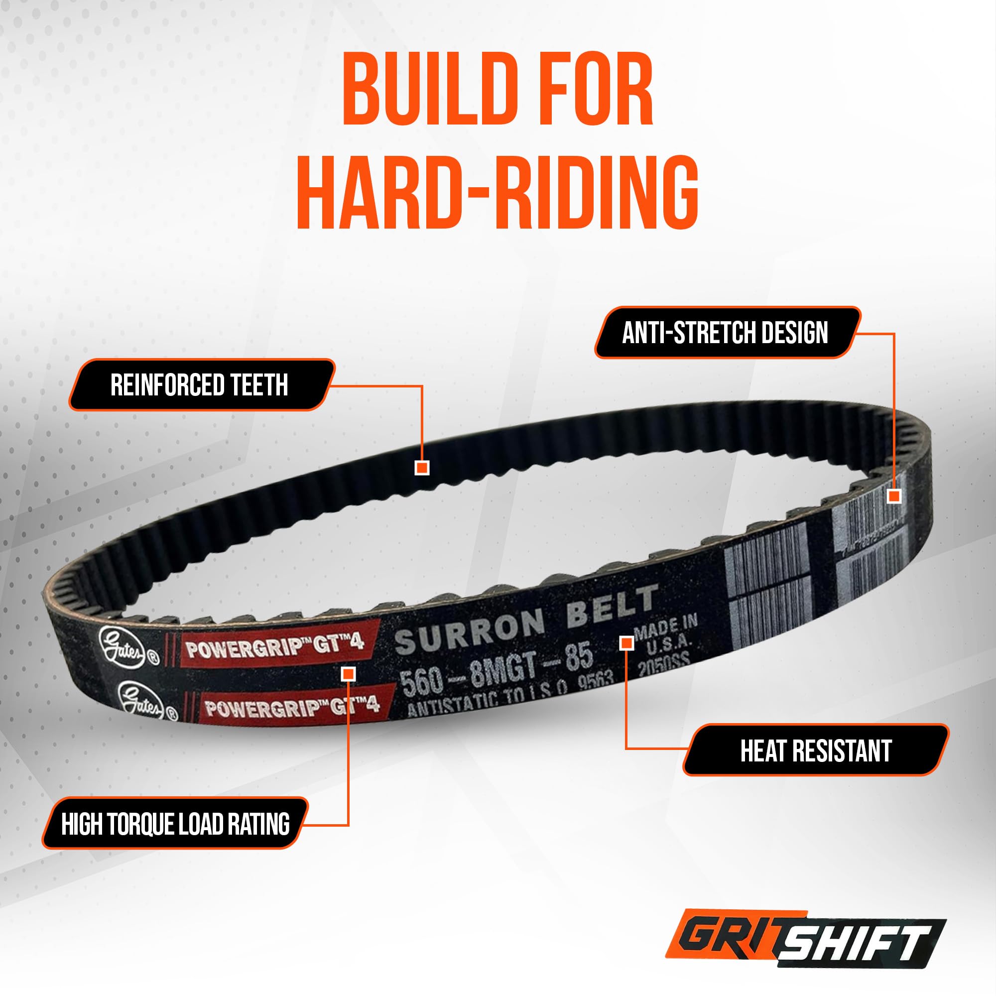 GritShift Segway X260 GT4 belt highlighting smooth engagement on terrain