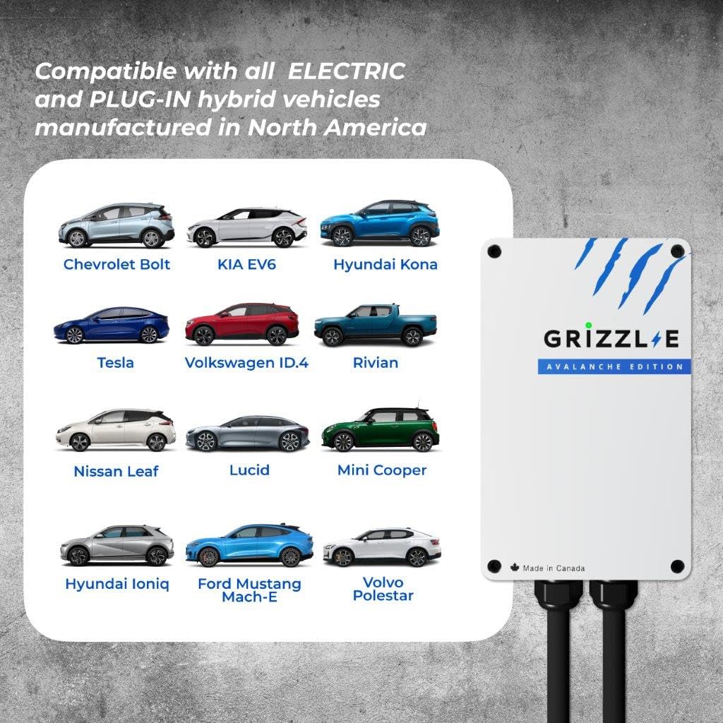 Grizzl-E Classic adjustable-amperage-control image demonstrates flexible charging speeds for different circuits