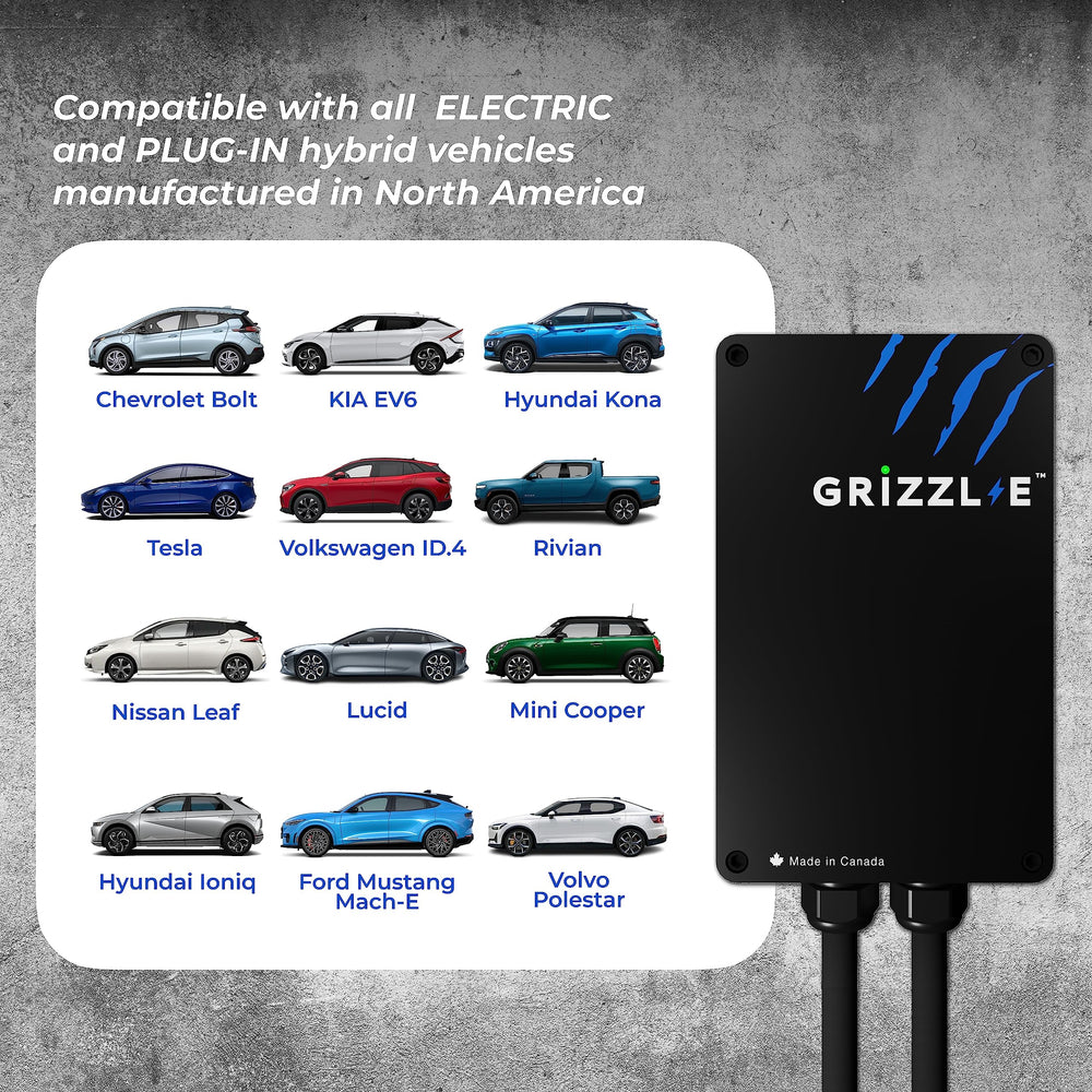 Grizzl-E Classic installed in a garage with easy mounting and portability