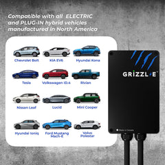Grizzl-E Classic installed in a garage with easy mounting and portability