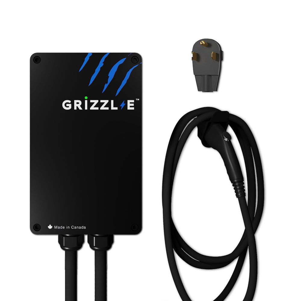 Grizzl-E Classic EV charger with NEMA 6-50 plug and 24 ft cable for home charging