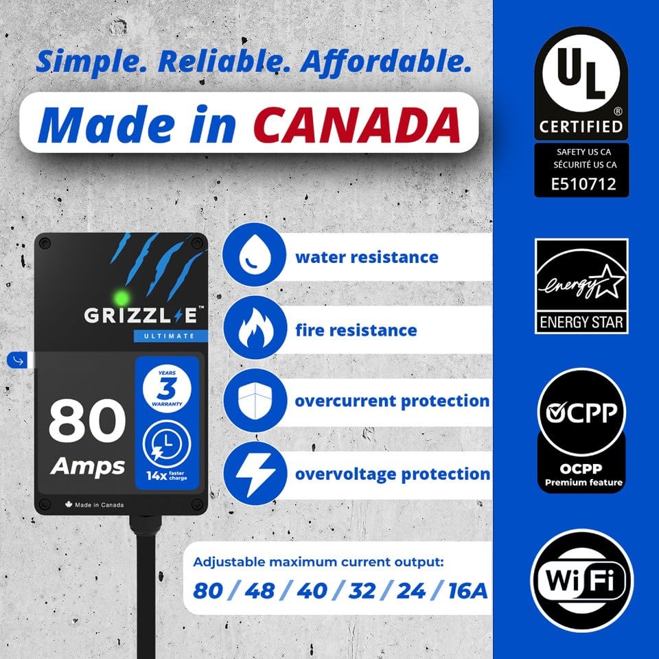 Grizzl-E Ultimate 80A charger diagnostics and updates via Grizzl-E Connect